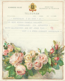 SET van 4 oude belgische telegrammen – 1948