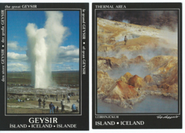 SET van 2 ansichtkaarten – IJsland