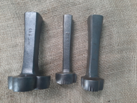 Set van 3 vintage slagstempels