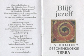 BLIJF JEZELF – HELEN EXLEY – 2010