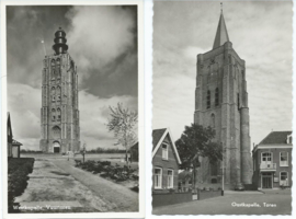 SET van 2 ansichtkaarten – Oostkapelle - Westkapelle