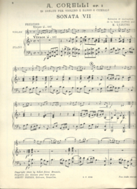 A. CORELLI op. 5 – SONATES POUR VIOLON ET PIANO – SONATA VII t/m XII