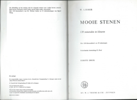 Mooie stenen - 120 Mineralen in kleuren – W. Lieber - 1969