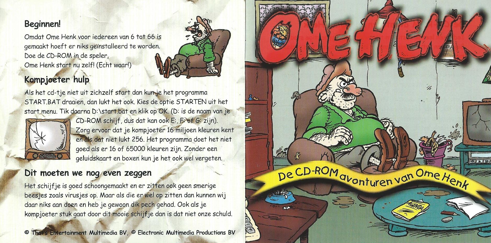 CD – OME HENK – De CD-ROM avonturen van Ome Henk 1 - 1997