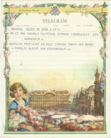 SET van 4 oude belgische telegrammen – 1948