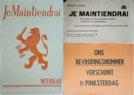 Set van 3 posters: Je Maintiendrai - 1943-1945