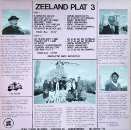 LP – ZEELAND PLAT 3 – DRIES VAN BAAREN, SIMON BERREVOETS, ENGEL REINHOUDT … – 1982