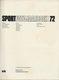 SPORTFOTOJAARBOEK 72 (1 SEPT ’71 – 1 SEPT ’72) - 1972