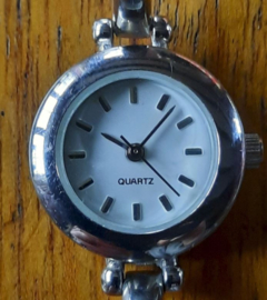 Horloge – MERKLOOS, beugelband, zilverkleurig