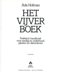 HET VIJVER BOEK – Ada Hofman - 1988