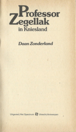 Professor Zegellak in Kniesland – Daan Zonderland - 1982