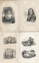Prent - Het leven van Michiel Adriaanszoon de Ruyter- losbladig (102 stuks) - J.J. Belinfante - 1844/1848