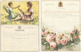 SET van 2 oude belgische telegrammen – AALST 27 XII 1952