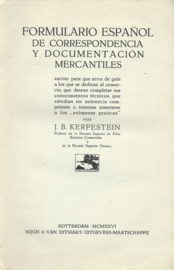 Formulario Español de Correspondencia y Documentación Mercantiles – J.B. KERPESTEIN - 1926