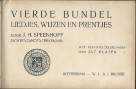 VIERDE BUNDEL - J.H. SPEENHOFF (DICHTER-ZANGER-TEEKENAAR) - 1916