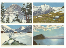 SET van 12 ansichtkaarten – Zwitserland - ‘Serie Switzerland’ - Edition Stehli – ca. 1955