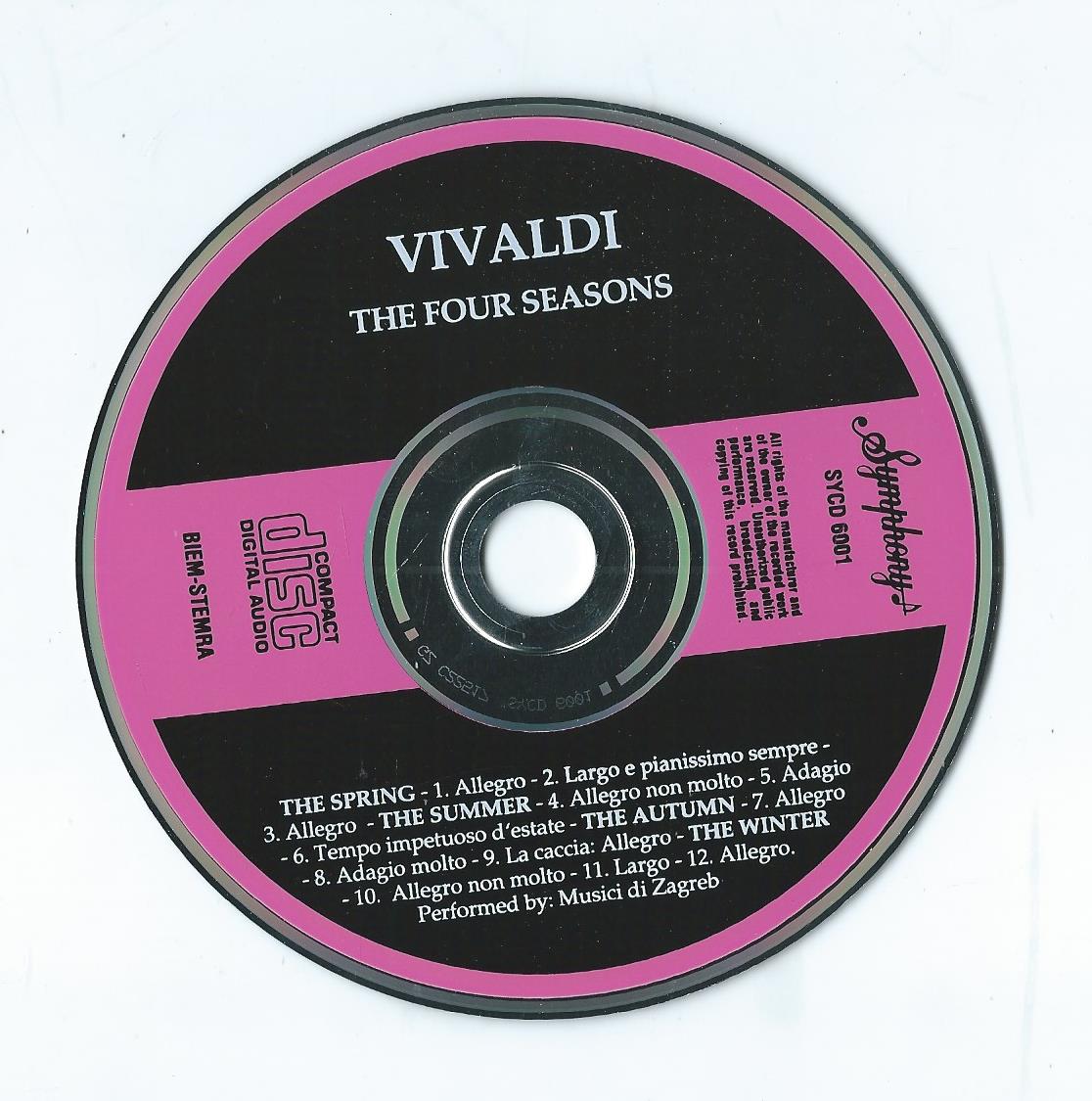 CD – Vivaldi – The Four Seasons - 1991