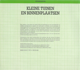 KLEINE TUINEN EN BINNENPLAATSEN – David Stevens - 1987