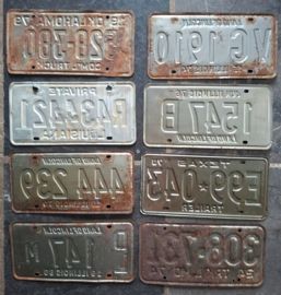 Vintage Amerikaanse nummerborden