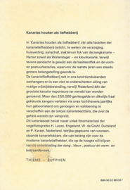 Kanaries houden als liefhebberij – R.R.P. van der Mark - 1966