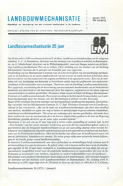 LANDBOUWMECHANISATIE – 25 LM –1975