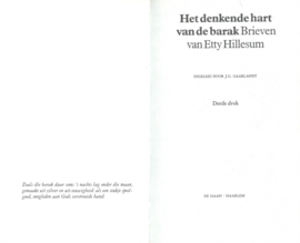 Het denkende hart van de barak – Brieven van Etty Hillesum – 1982