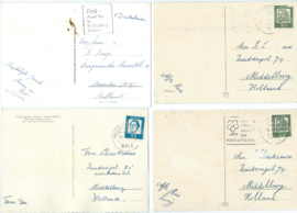 SET van 4 ansichtkaarten – Duitsland – o.a. 1962, 1964, 1967