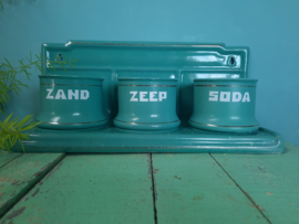 Zand- zeep- soda