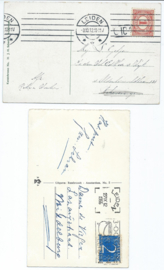 SET van 2 ansichtkaarten - Leiden - 1912-1956