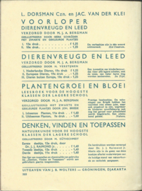 DIERENVREUGD EN LEED III – L. DORSMAN CZN EN JAC VAN DER KLEI - 1955