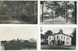 SET van 4 ansichtkaarten – diverse steden: ZEIST, Nijverdal, ’s-Gravenmoer, Doorn