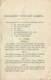 REGLEMENT VOOR HET DAMSPEL – ca. 1920