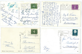 SET van 4 ansichtkaarten – Hilversum – 1958-1969