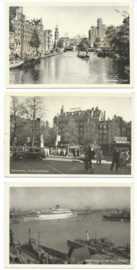 SET van 3 ansichtkaarten - Amsterdam – 1958-1960