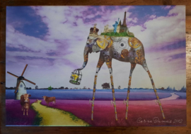 Prent - zonder titel (‘Olifant, molen’) – Carina Dumais – 3/4 -  2012