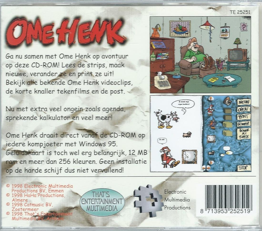 CD – OME HENK – De CD-ROM avonturen van Ome Henk 1 - 1997