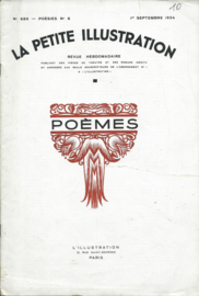 LA PETITE ILLUSTRATION - N° 689 – POÉSIES N° 6 - 1er SEPTEMBRE 1934