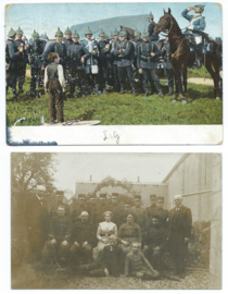 SET van 2 ansichtkaarten – Militair – 1905, 1914
