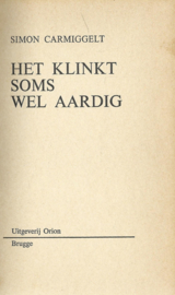 het klinkt soms wel aardig – simon carmiggelt - 1975