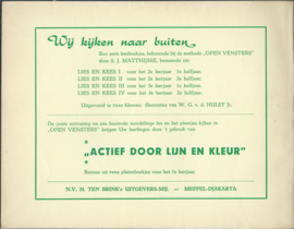 OPEN VENSTERS 2 en 3 (2x)– RIE van ROOSUM / S.J. MATTHIJSSE - 3 stuks - ca. 1935-1940