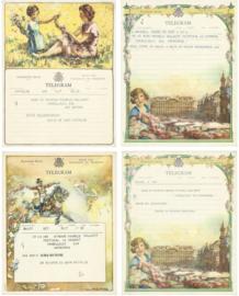 SET van 4 oude belgische telegrammen – 1948