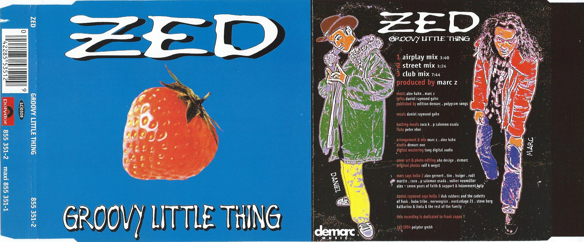 CD – Maxi-Single – ZED - GROOVY LITTLE THING - 1994