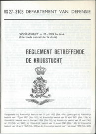 REGLEMENT BETREFFENDE DE KRIJGSTUCHT - 1974