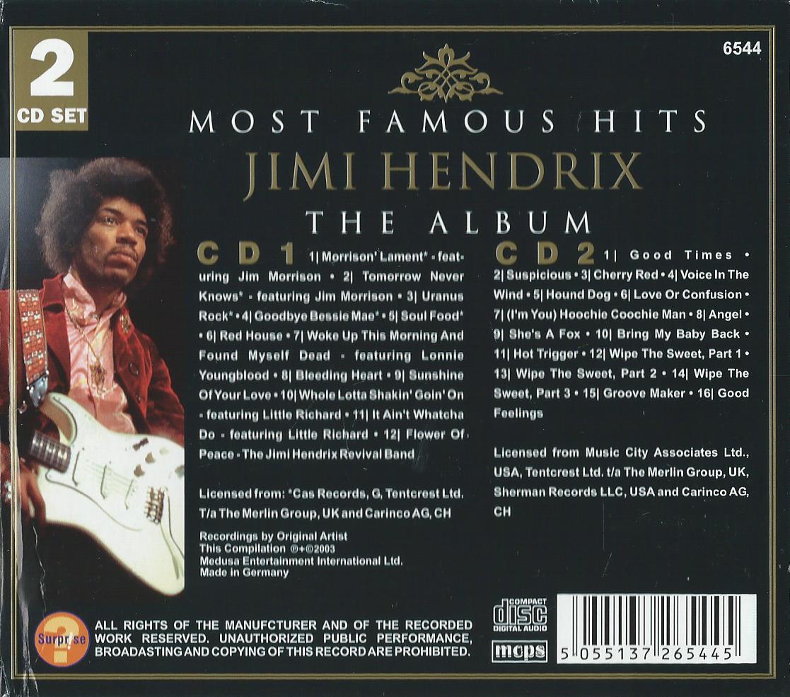 CD – JIMI HENDRIX – THE ALBUM – 2CD – 2003