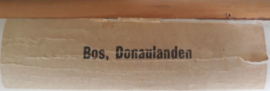 Wandkaart: STROOMGEBIED VAN DE DONAU (Blinde schoolkaart) - ca. 1966