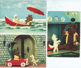 SET van 3 ansichtkaarten - Tom Poes en Heer Bommel - 1961