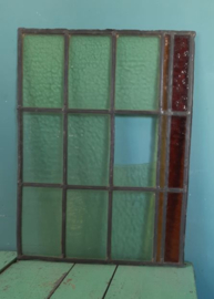 GLAS-IN-LOOD – 4 stuks in 2 lijsten – jaren ‘30