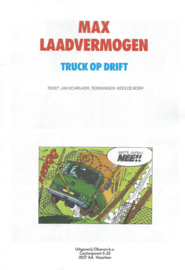 Max Laadvermogen Truck op drift – Jan Schrijver / Kees de Boer - 1988