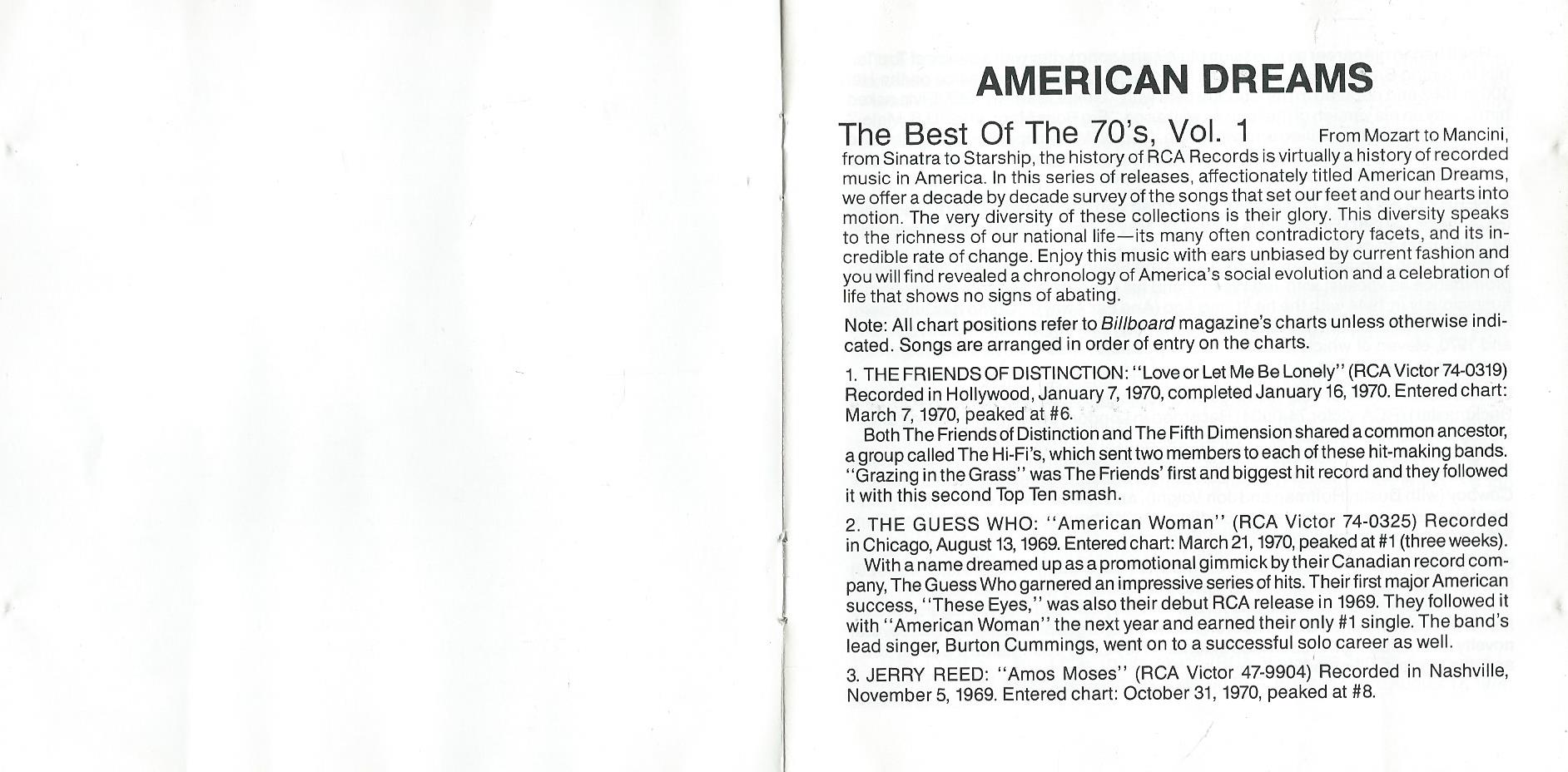 CD – Various – American Dreams Vol. 1 – 1989