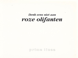 Denk eens niet aan roze olifanten - Hugo Stuer – 1990